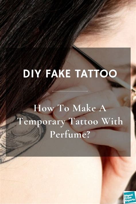 how to do the fake tattoo with perfume|temporary tattoo without perfume.